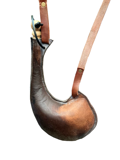 Trollfelsen Mittelalter Gewandung Wasserschlauch Trinkflasche Leder Bota Braun